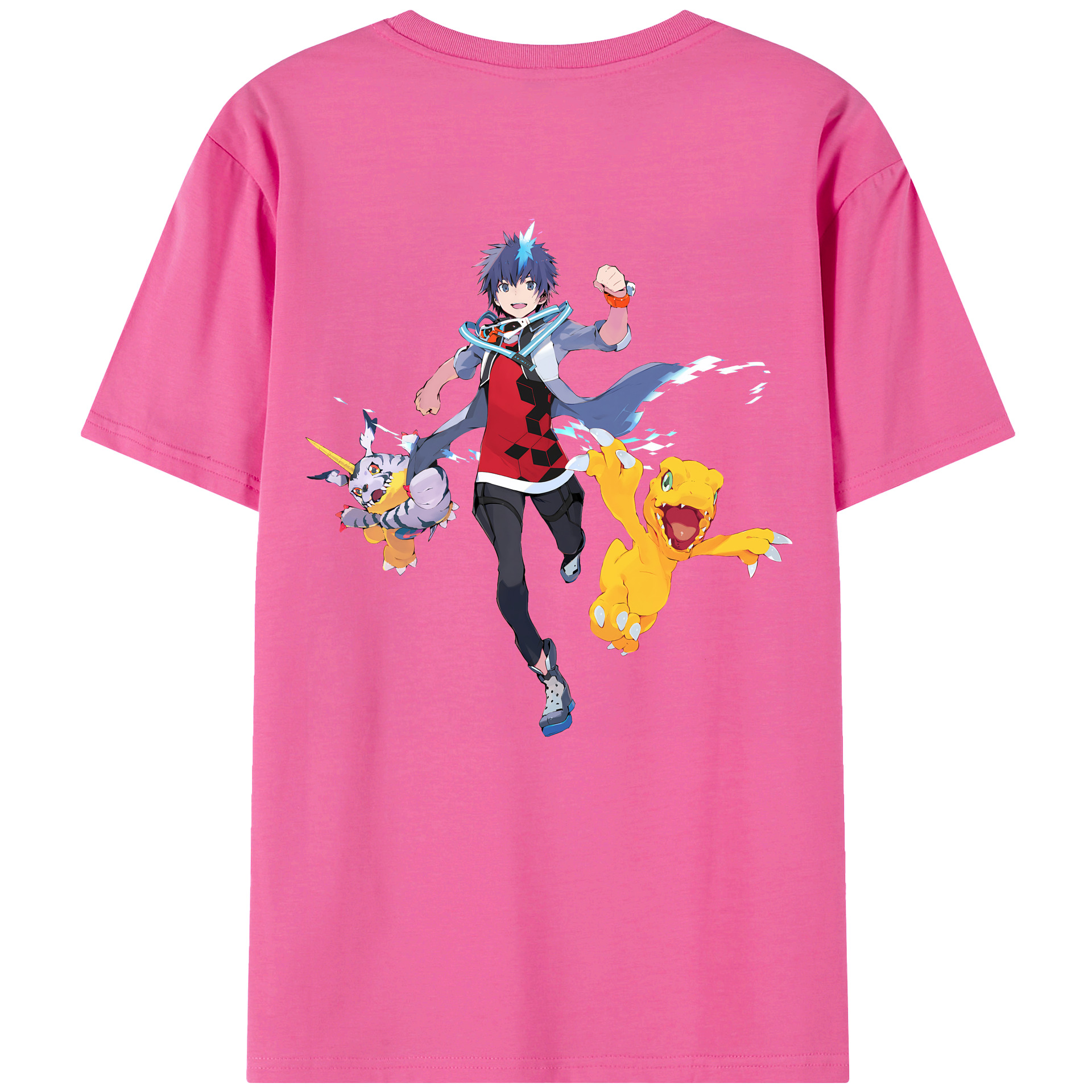 （画像用） Digimon デジタルモンスター/デジモン レディース半袖Tシャツ(バックプリント)